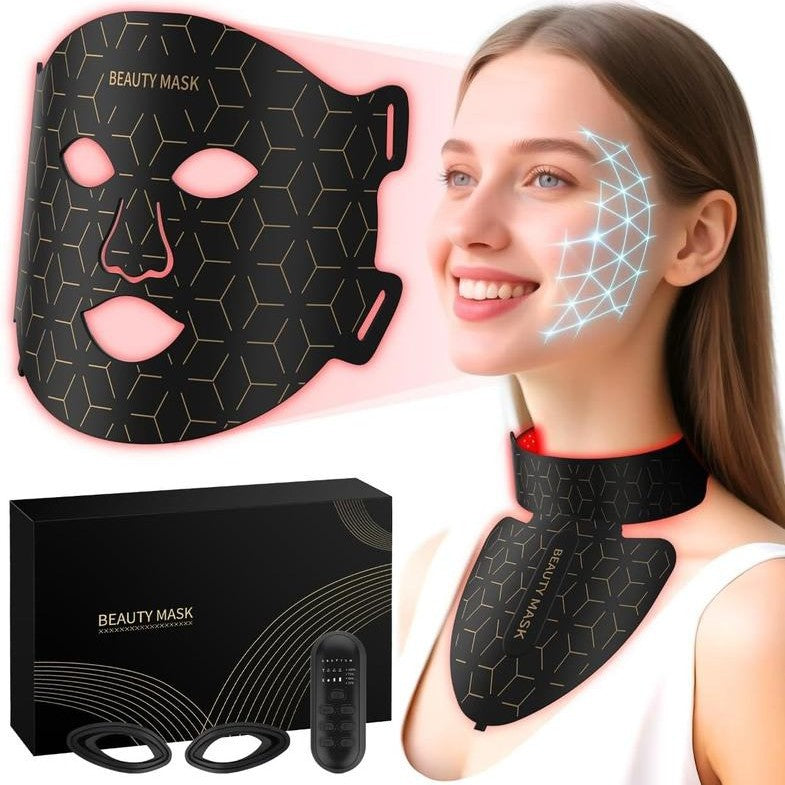Red Light Mask and Neck Set