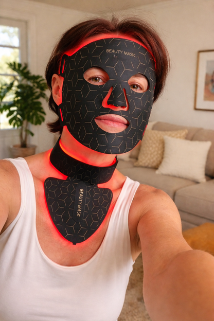 Red Light Mask and Neck Set
